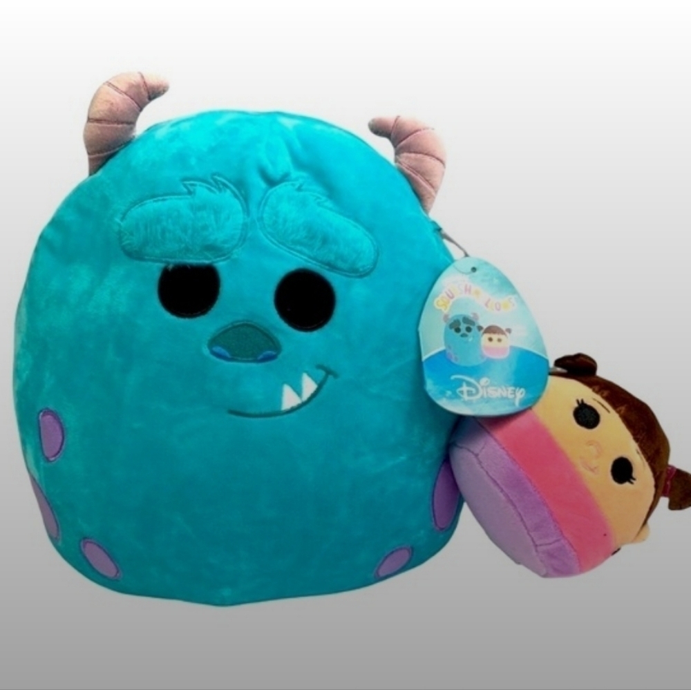 NWT Disney Sully & Boo Squishmallows 11 inch and 4 inch